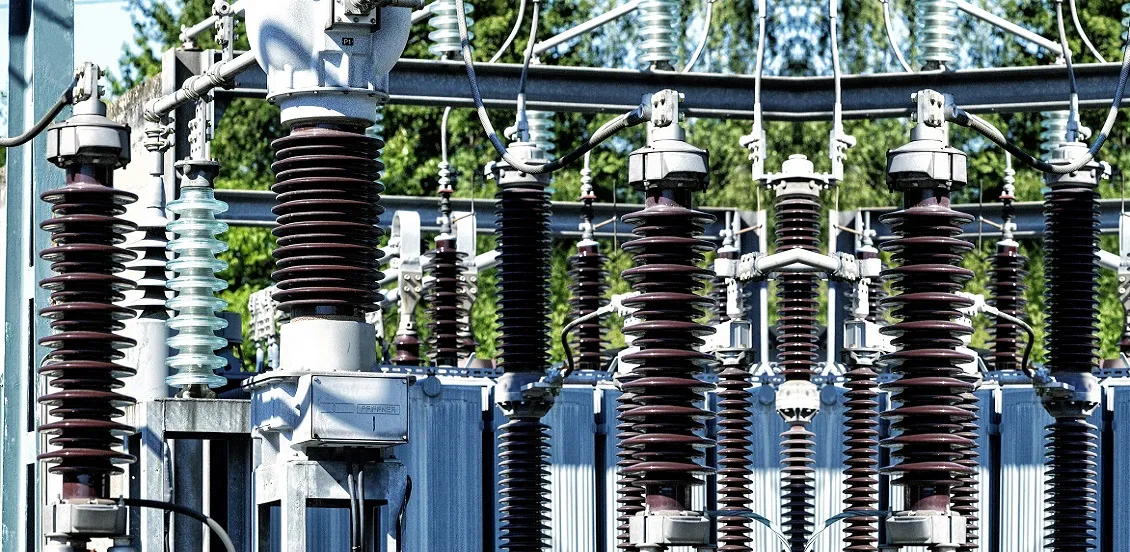 Insulators and converters of the site electrical substation