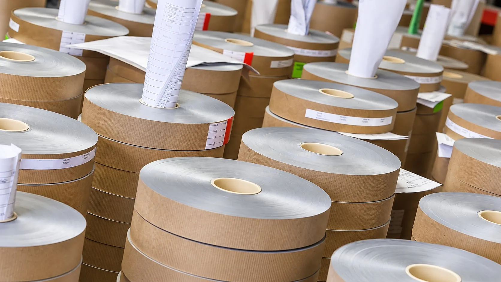 Coils of treated aluminium foil